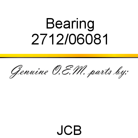 Bearing 2712/06081