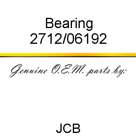Bearing 2712/06192