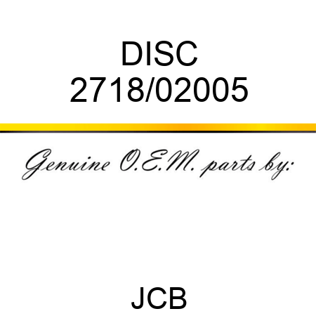 DISC 2718/02005