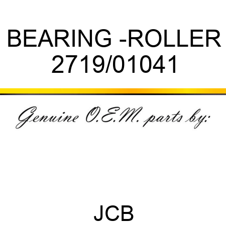 BEARING -ROLLER 2719/01041