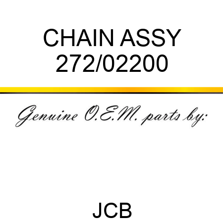 CHAIN ASSY 272/02200