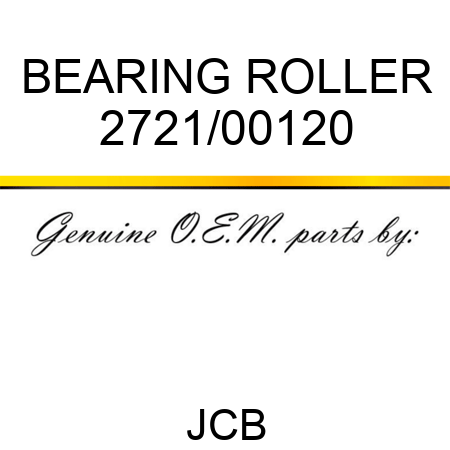 BEARING, ROLLER 2721/00120