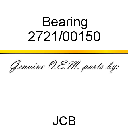 Bearing 2721/00150
