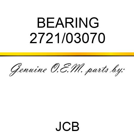 BEARING 2721/03070