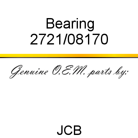 Bearing 2721/08170