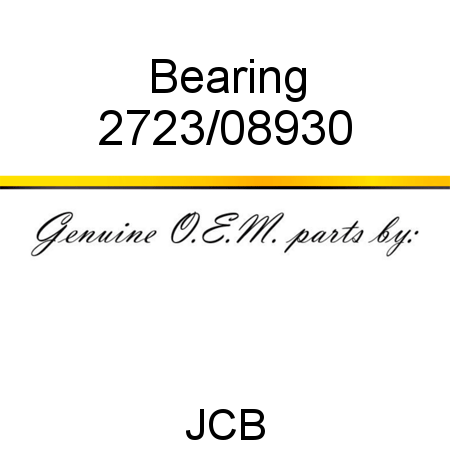 Bearing 2723/08930