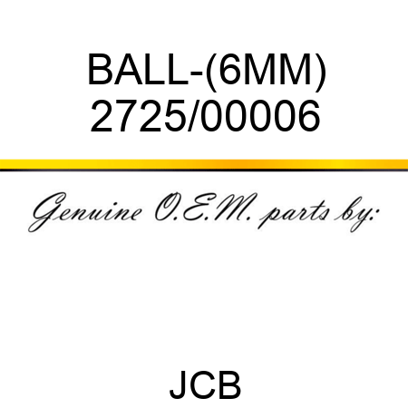 BALL-(6MM) 2725/00006