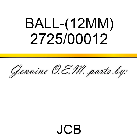 BALL-(12MM) 2725/00012