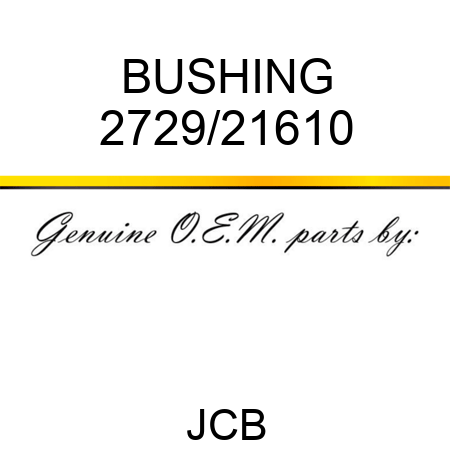 BUSHING 2729/21610