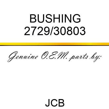 BUSHING 2729/30803