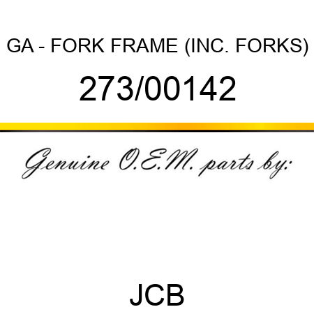 GA - FORK FRAME (INC. FORKS) 273/00142