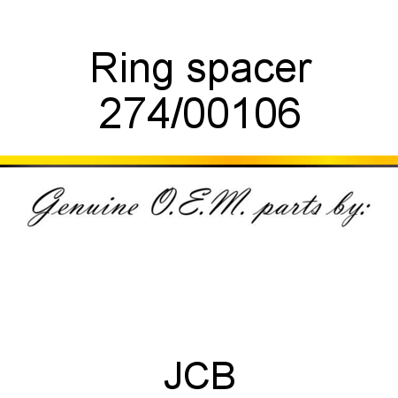 Ring, spacer 274/00106