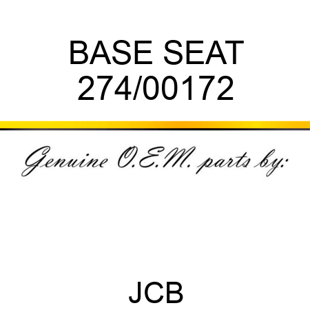 BASE SEAT 274/00172