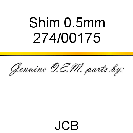 Shim, 0.5mm 274/00175