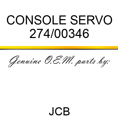 CONSOLE SERVO 274/00346
