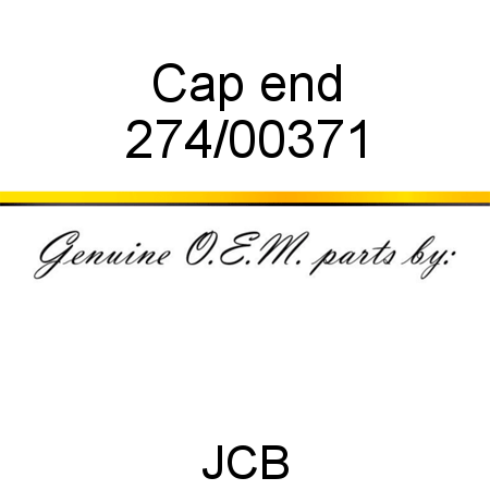 Cap, end 274/00371