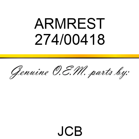 ARMREST 274/00418