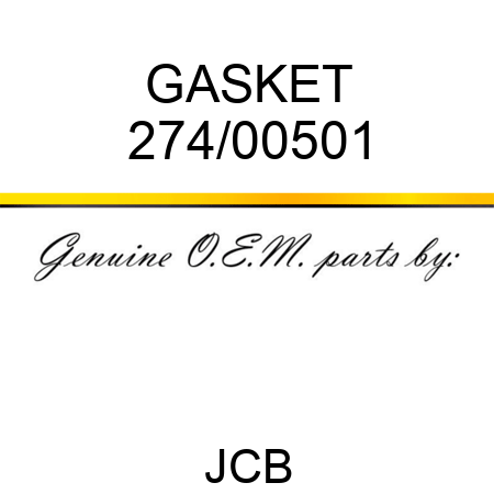 GASKET 274/00501