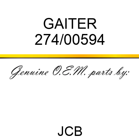 GAITER 274/00594