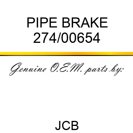 PIPE BRAKE 274/00654