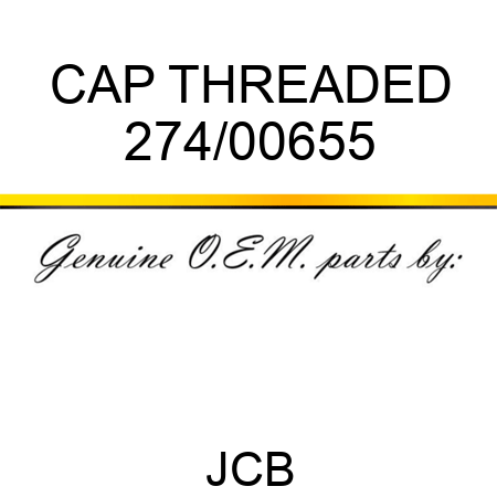 CAP THREADED 274/00655