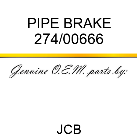 PIPE BRAKE 274/00666