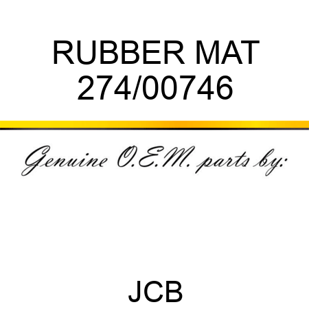 RUBBER MAT 274/00746