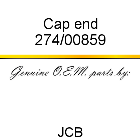 Cap, end 274/00859