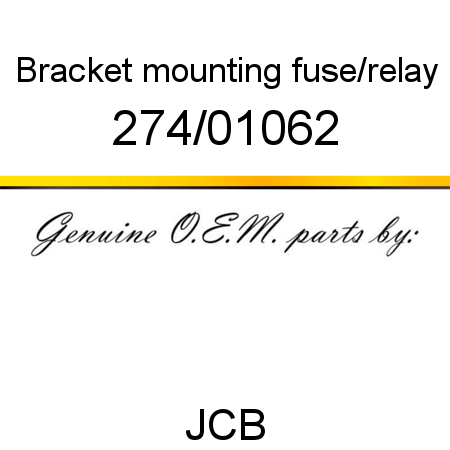 Bracket, mounting, fuse/relay 274/01062