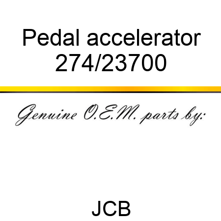 Pedal accelerator 274/23700