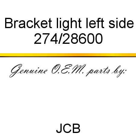 Bracket, light, left side 274/28600