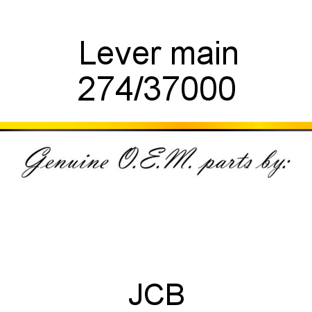 Lever, main 274/37000