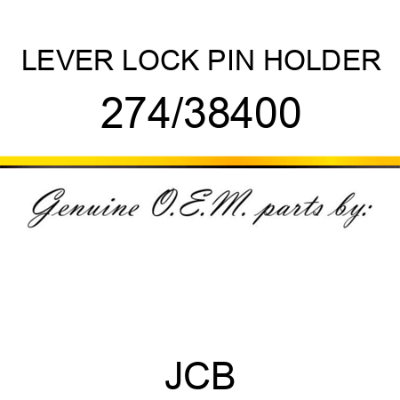 LEVER LOCK PIN HOLDER 274/38400
