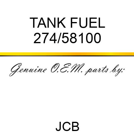 TANK FUEL 274/58100