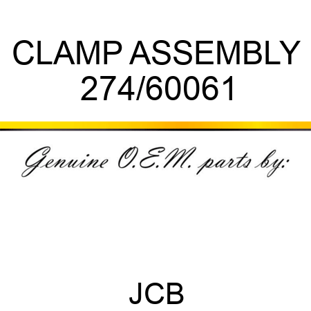 CLAMP ASSEMBLY 274/60061
