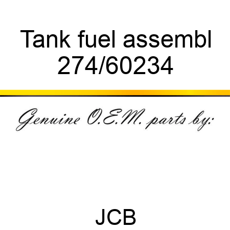 Tank fuel, assembl 274/60234