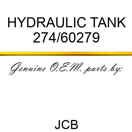 HYDRAULIC TANK 274/60279