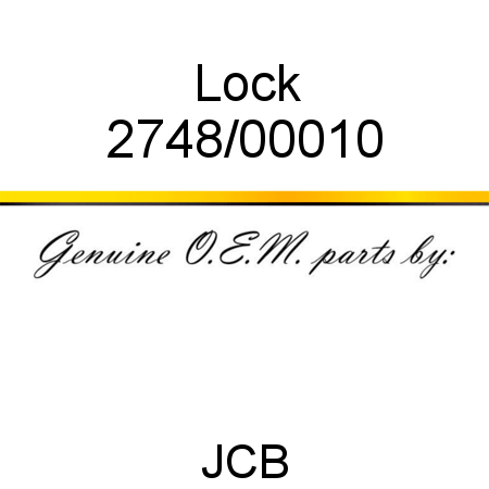 Lock 2748/00010