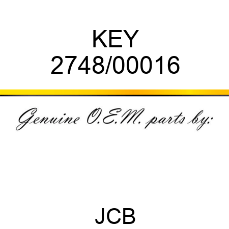 KEY 2748/00016