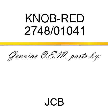 KNOB-RED 2748/01041