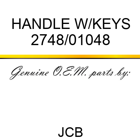 HANDLE W/KEYS 2748/01048
