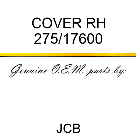 COVER RH 275/17600