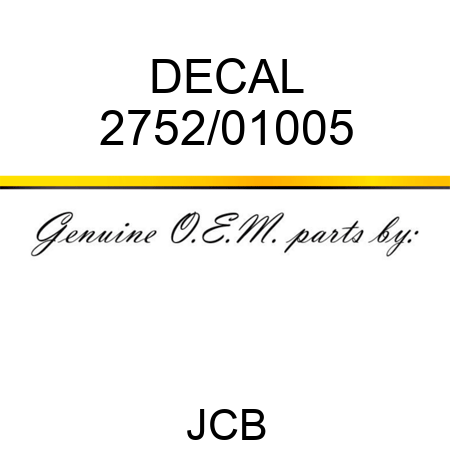 DECAL 2752/01005