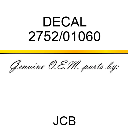 DECAL 2752/01060
