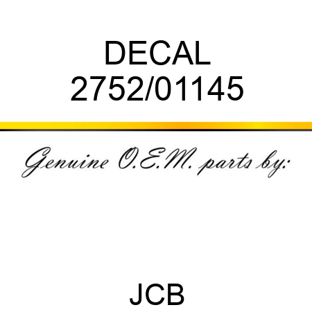 DECAL 2752/01145
