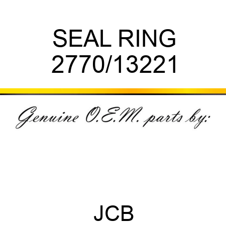 SEAL RING 2770/13221