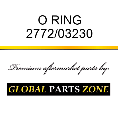 O RING 2772/03230