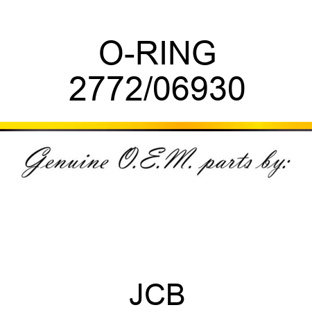 O-RING 2772/06930