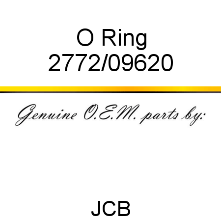 O Ring 2772/09620