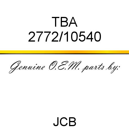 TBA 2772/10540